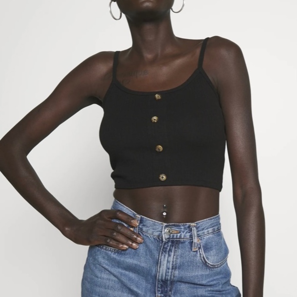 Missguided Black and Grey Bralette Tops (Set of 2)